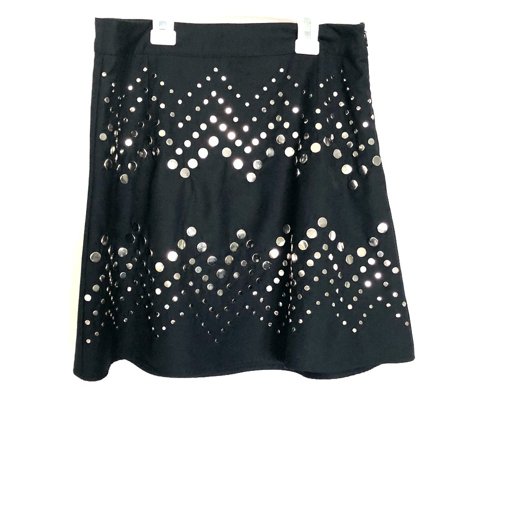 Black mini skirt